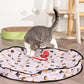 3pcs Pet Self-Entertainment Toy Set: 1 Round Double-Layer Hunting Cover + 2 Red Automatic Cat Balls