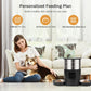 WiFi Enabled Large Capacity Pet Feeder - Automatic Stainless Steel Food Dispenser with Dual Bowls for Cats & Dogs, Remote Control via App, Ideal for Large Feeding Needs (No USB 5V/2A Plug), Pet Food Dispenser, Without Battery