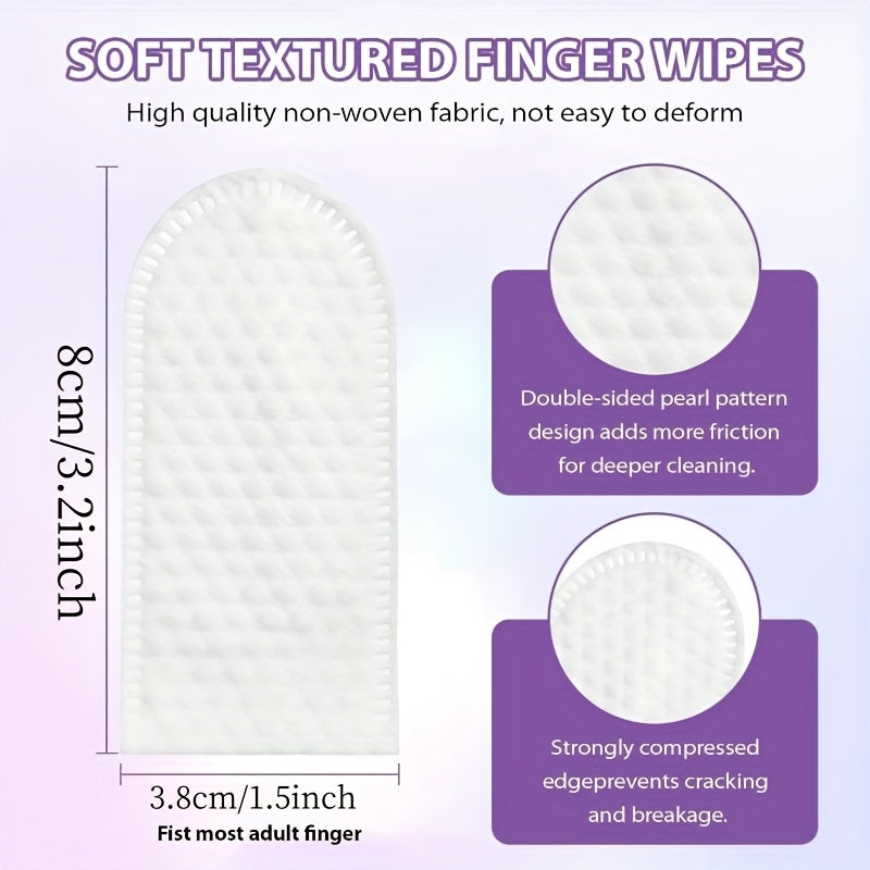 50pcs/box Dogs & Cats Ear, Tooth and Foot Pad Cleaning Finger Wipes, Finger Wipes for Dogs & Cats