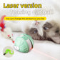 Automatic Cat Toy - Interactive Cat Toy, USB Rechargeable, Glowing Design for Indoor Play and Mental Stimulation, Fun Design, Fake Mouse, Replaceable Hanging Ornaments, Laser Cat Toy