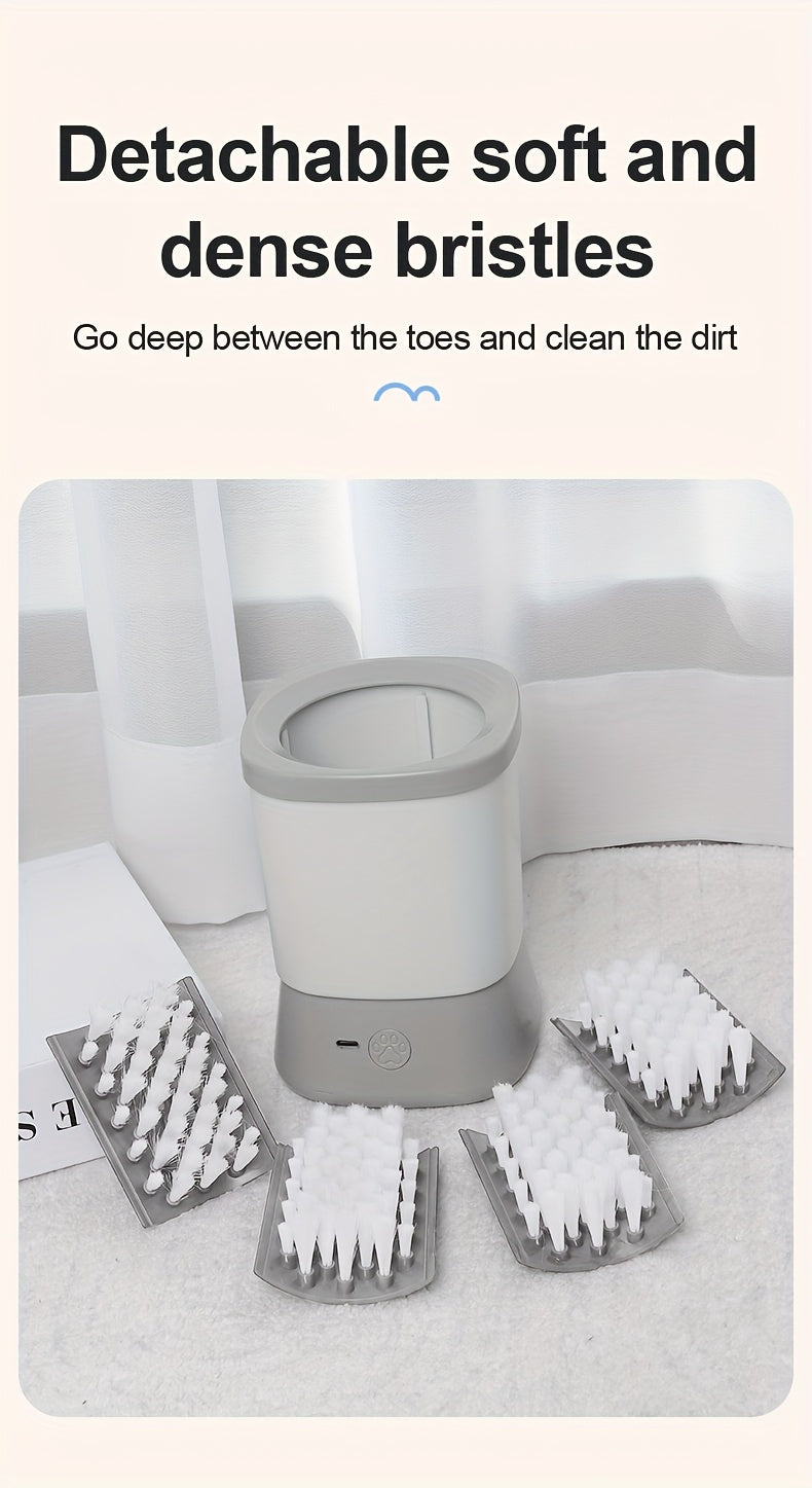 Pet Care Essentials, 1200mAh Battery, USB Pet Cleaner - Gentle and Nourishing, Suitable for Small to Medium Pets - Convenient Indoor & Outdoor Use, Hygienic Solution for Healthy Paws Anytime, Paw Washer Cup for Dogs and Cats