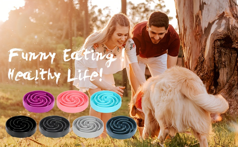 Ruicyg Large Slow Feeder Dog Bowl - Anti-Choke Maze Design for Healthy Eating, Durable PP Material, Ideal for Large Breeds, RUICYG