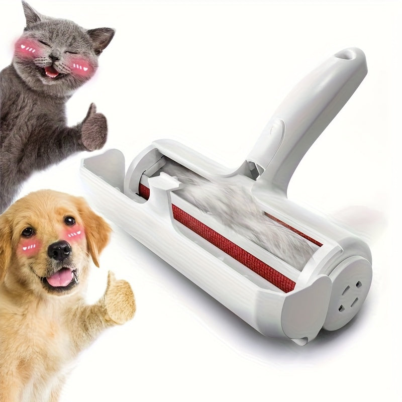 Pet Hair Remover - Lint Roller For Pet Hair - Cat And Dog Hair Remover For Couch, Furniture, Carpet, Car Seat, Reusable Roller W/Self-Cleaning Base - Upgraded Animal Fur Removal Tool