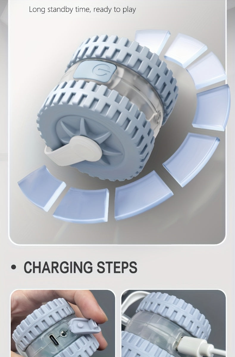 Interactive Laser Cat Toy with Mouse, 2-in-1 Laser Pointer & Plush-like Wiggling Worm-like Motion, Low-Power (<1mW) Red Light for Solo Play, Stimulates Hunting Instincts (Cats, Kittens)