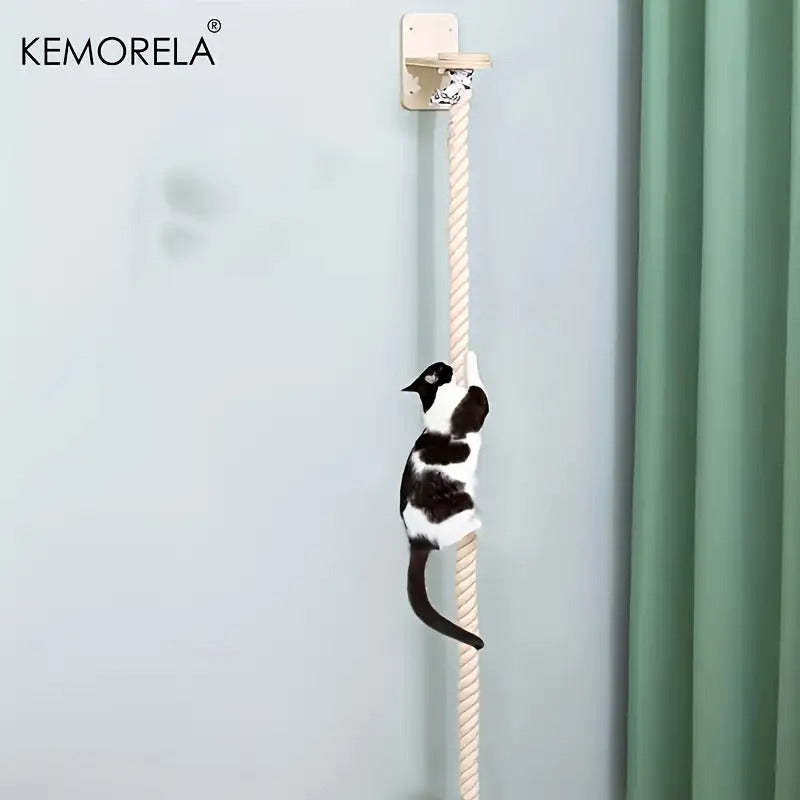 Large Cat Climbing Rope - Durable Sisal Scratching Post with 8.89cm Wide Base, 8.89cm Tall & 8.89cm Thick, Multi-Level Cat Toy for Indoor Cats, Scratching Post for Cats, Climbing Rope for Cats, Cat Climbing Rope, Cat Climbing