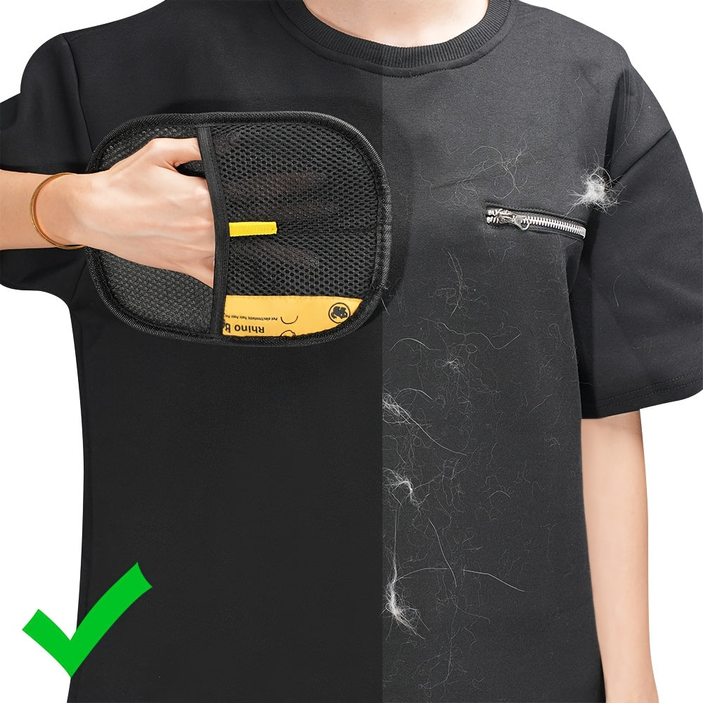 Two Household Hair Removal Brushes, a Pet Hair Removal Tool, Static Electricity Hair Removal Gloves, Reusable, Convenient And Quick, Suitable for Various Environments.