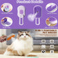 2pcs Pet Spritz Comb, 3-In-1 Cat Steam Brush, USB Charging Convenience, 360° Rotating Pet Steam Brush for Cats and Dogs, Cat Brush, Pet Cleaning, Easytouse Comb, Petsafe Material, Grooming Comb, Cat Lovers, Pet Owners