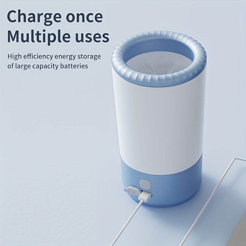 Pet Foot Washing Cup, Electric Dog and Cat Foot Washer, USB-Rechargeable Pet Outdoor Cleaning Supply, Pet Grooming and Cleaning Tool, The Best Gift for Your Beloved Pets, Pet Foot Cleaner, Dog Washing Supplies, Dog Scrub Brus