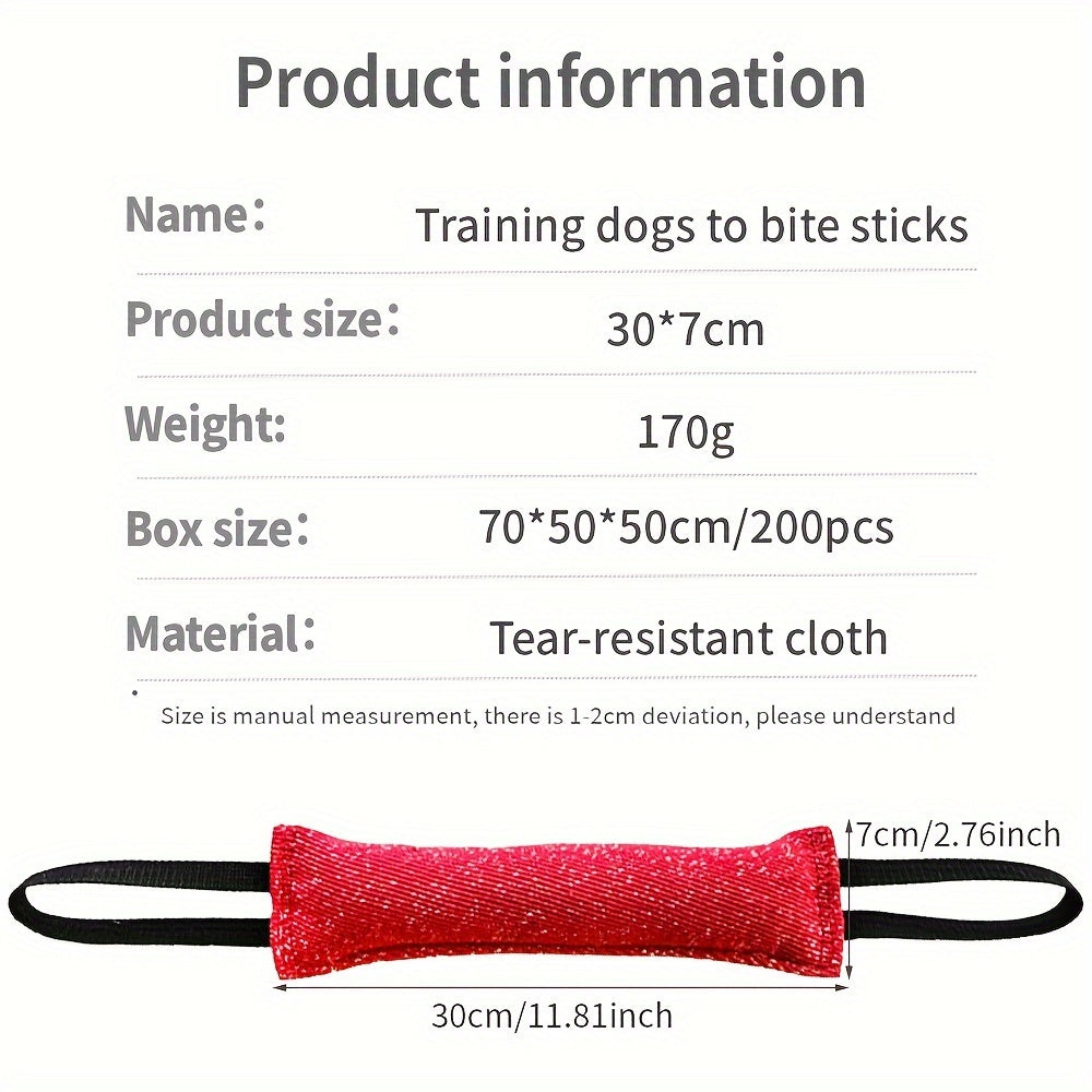 XUNDI Dog Training Double Handle Bite Stick, Durable, Tear-Resistant, Clean Teeth, Interactive Toy for All Breed Sizes