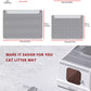 Double Layer Cat Litter Mat, Anti-splash Dust Control Easy To Clean Indoor Cat Cleaning Mat Trapping Box