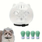 Cat beauty headgear set, transparent and breathable Elizabeth collar, including 1 headgear and 4 paw gear sets, cat anti-licking and biting headgear, specially designed for beauty and bathing, durable and reusable.