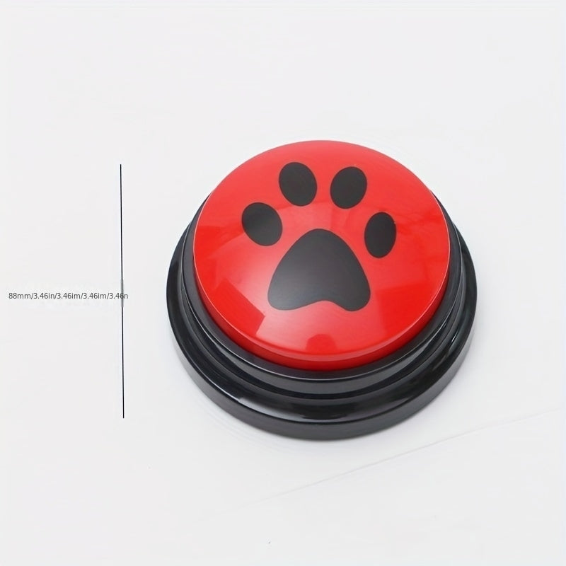 Dog Training Buttons with Paw Print Design - Interactive Pet Communication Toy, Durable Plastic Dog Accessories for Training & Play, No Batteries Needed, All Breeds & Sizes, Dog Training Accessories, Playful Pet Acc