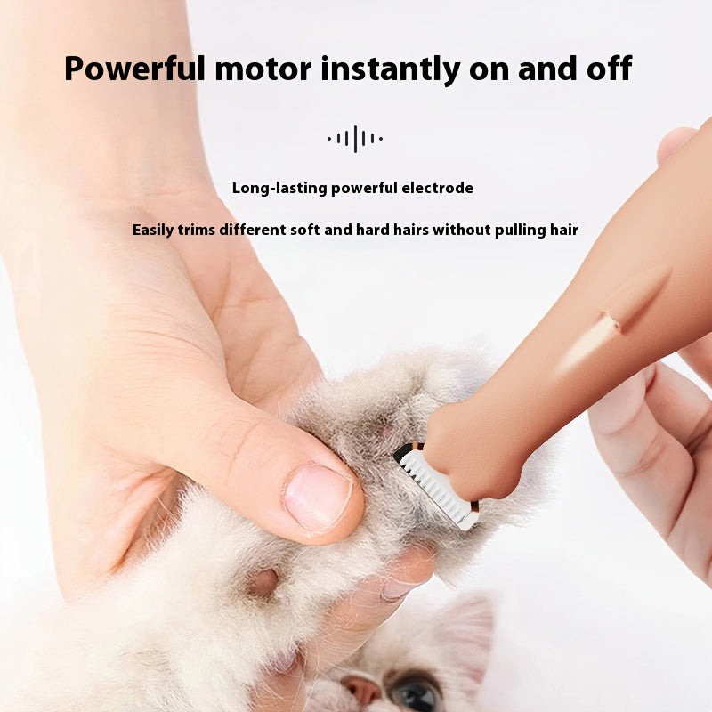 Dog Nail Trimmers with LED Light, Low Noise Pet Clippers, 18mm Blade Waterproof Rechargeable Dog Nail Clippers & Cat Nail Clipper for Grooming Paws, Ears, Face, Eyes