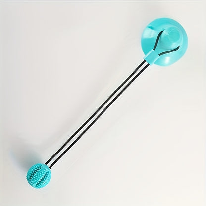 Interactive Suction Cup Dog Ball – Durable TPR, Slow Feeder with Tooth Cleaning Function, Ideal for Dogs of All Sizes, No Batteries Required