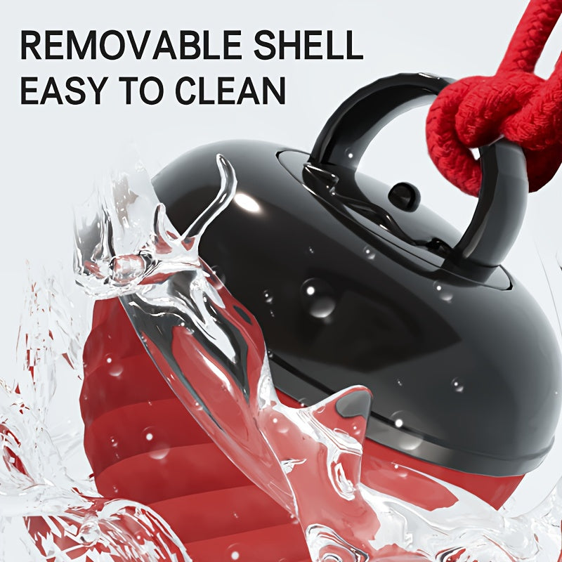 1 interactive intelligent dog ball toy, sports bite resistant dog ball, USB charging, tail rope mobile ball with light dog barking, indoor pet rolling game, suitable for small/medium-sized dogs, relieves boredom and stimulate