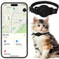 Pet Cat Positioning Collar Set with Collar, Locator + Silicone Protective Case, GPS Smart Anti-Lost Device Locator - Live Tracking, No Installation, Only I0S Device Use
