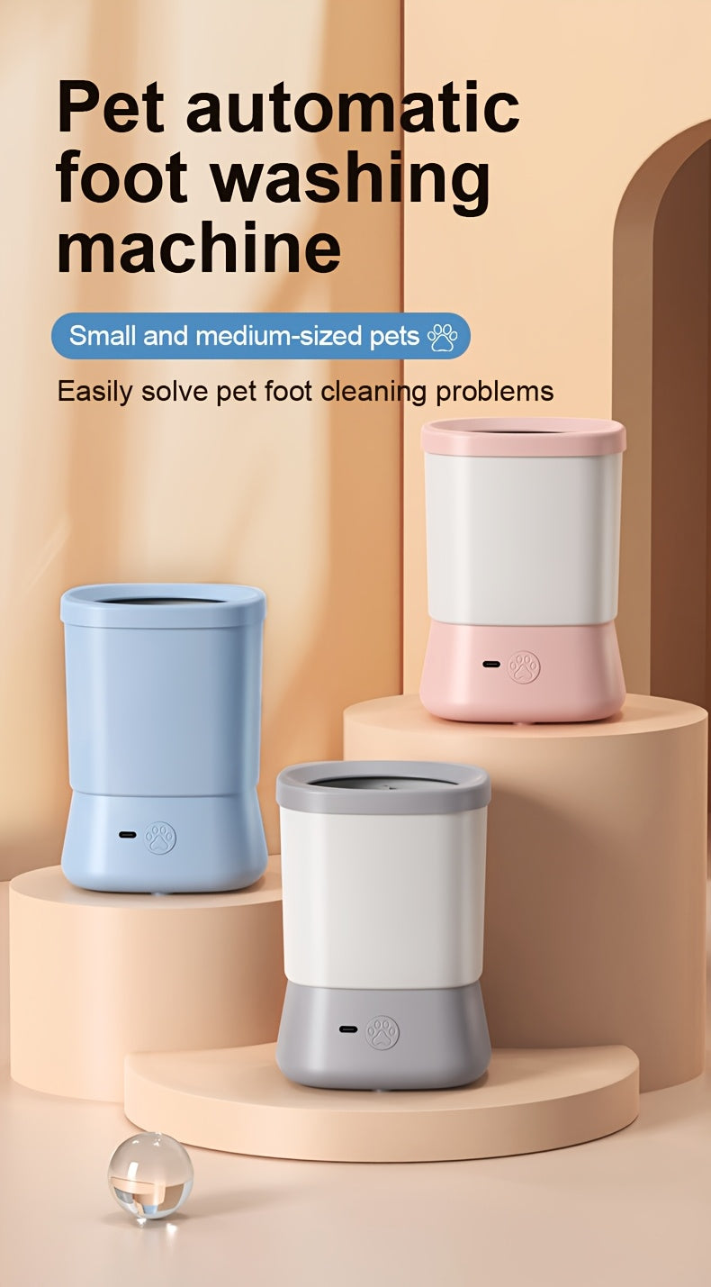 Pet Care Essentials, 1200mAh Battery, USB Pet Cleaner - Gentle and Nourishing, Suitable for Small to Medium Pets - Convenient Indoor & Outdoor Use, Hygienic Solution for Healthy Paws Anytime, Paw Washer Cup for Dogs and Cats